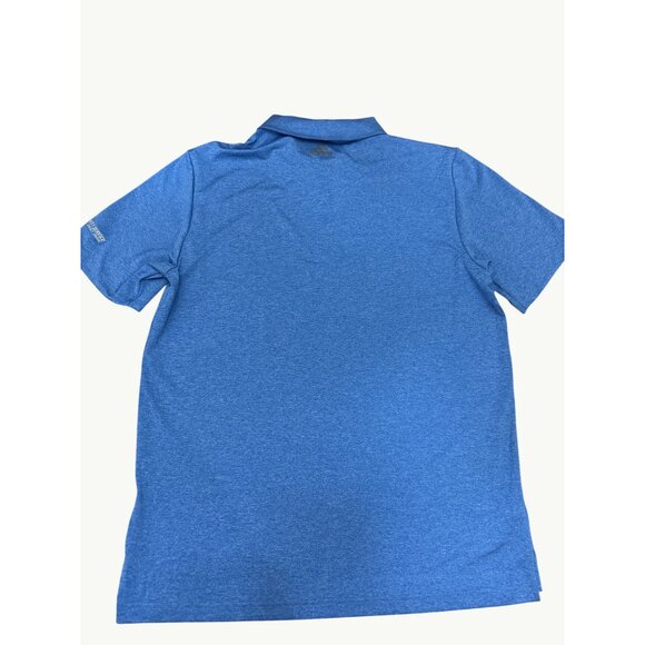 Adidas Aeroready Golf Polo Shirt Blue Mens Size Large Performance Activewear - Picture 3 of 9
